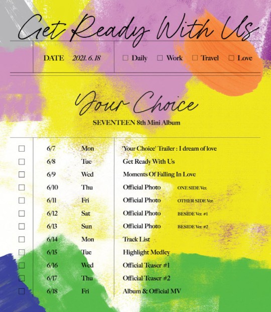 SEVENTEEN Promotional Scheduler