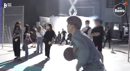 BTS Jimin playing bastketball