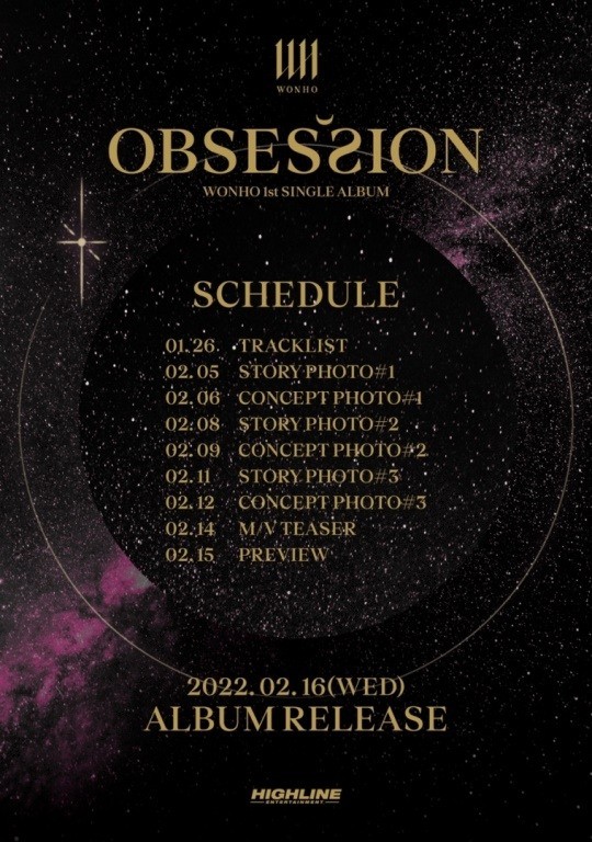 Wonho 'OBESSION' comeback scheduler