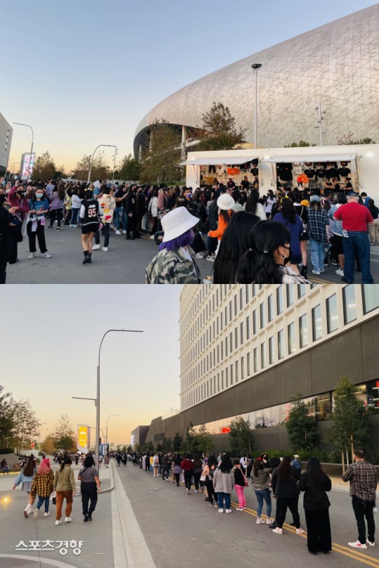 BTS ARMY fans at SoFi Stadium 