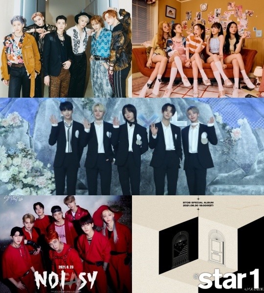 ASTRO, Red Velvet, BTOB, Stray Kids, and TXT
