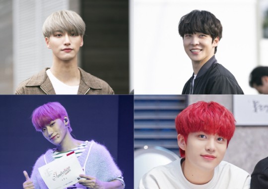 ATEEZ Seonghwa, Yunho, San, and Jongho