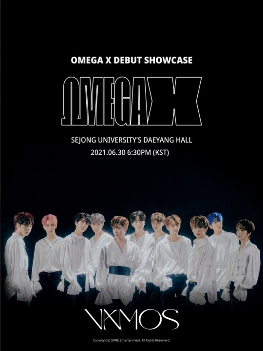 OMEGA X Debut Showcase Poster
