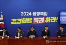 민주, '김여사 특검법' 다음 달 14일 본회의 표결 추진