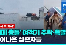 [영상] '새떼 충돌' 여객기 추락·폭발에도 절반 생존…"비극 속 기적"