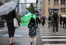 전국 흐리고 비…낮 최고기온 20∼26도