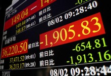 월가 매도에 아시아 증시 전반 부진…日닛케이, 5% 이상 폭락