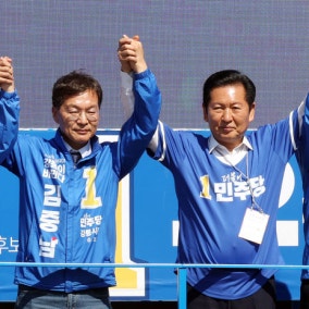 정청래 "李대통령 지지자 투표하면 이겨" 장동혁 "李, 재판 취소하기 위해 특검까지"
