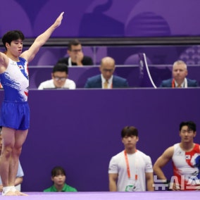 기계체조 류성현, 남자 마루운동 아쉬운 4위…메달 불발(종합)