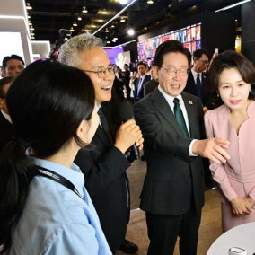 이 대통령, 멕시코 K-엑스포 찾아…관세 등 기업 애로사항 청취도