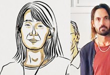 한강 노벨상 초상화 그린 화가, 인종·국적 무관 금박 입혀