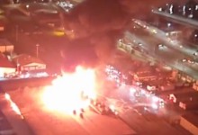 주한미군 55보급창 화재 “거대 불길, 폭발음…진화 난항”