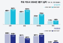 4개 카드사, 3분기 순익 1조6000억…24% 성장 '불황형 흑자'
