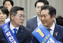'포스트 이재명 선거' 첫 경선, 정청래 63% 승리...박찬대 37%