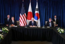 한미일 “북·러 우크라 침략전 확대 강력 규탄”