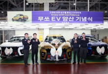 “무쏘 성공신화 잇는다”…KGM, 전기 픽업트럭 ‘무쏘 EV’ 양산 기념식