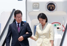 李대통령, 도쿄 도착…재일동포 간담회 후 한일 정상회담