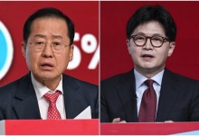 홍준표 "키도 큰데 왜 키높이 구두?"…한동훈 "유치하시네요"