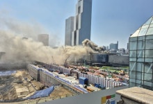 강남 코엑스 식당서 화재...소방, 진압작업 중