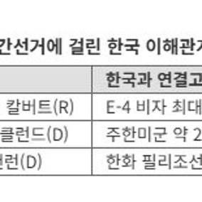 美중간선거에 걸린 한국 이해관계…비자·조선·주한미군까지