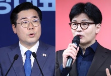"친위쿠데타 기도" "당 대표 선거 어려운 모양"…박찬대·한동훈 신경전