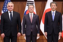 한미일 “한반도의 완전한 비핵화 공약 재확인”