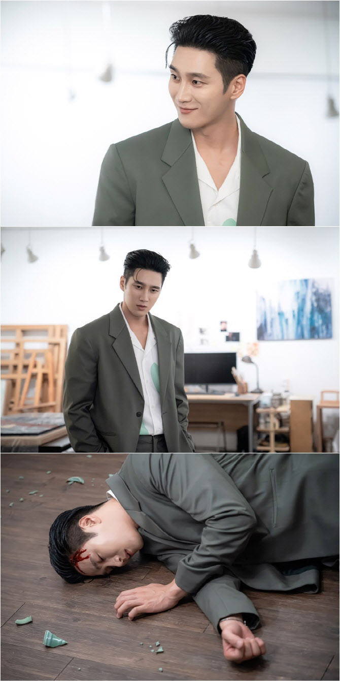 '재벌X형사' <b>안보현</b>, 미술관 <b>살인사건</b> 조사 중 피습 당했다 '충격'