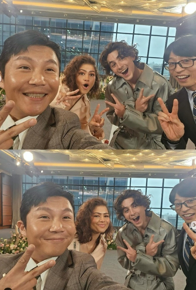 '듄2' 티모시 <b>샬라메</b>·<b>젠데이아</b> '유퀴즈' 만남 성사…28일 방송[공식]