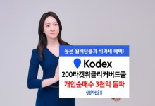 삼성운용, ‘KODEX 200타겟위클리커버드콜’ 개인순매수 3000억 돌파