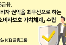 KB금융, 상품 기획단계부터 ‘소비자보호’ 최우선…가치체계 대전환