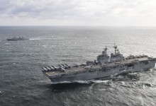 韓美, F-35B 등 40대 탑재 美 강습상륙함 복서함 韓 마라도함 참가 동해상에서 연합해상훈련