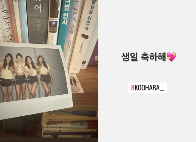<b>카라 한승연</b>·<b>강지영</b>, 故구하라 생일 축하…“Happy HR’s day”