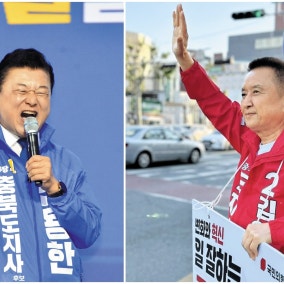 충북 부동층 35%→14%… 신용한·김영환 오차범위 격전