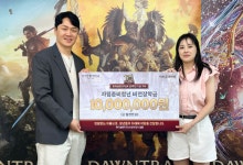 액토즈, '파이널판타지14' 韓 10주년 기념 기부금 전달