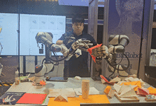 종이접기에 옷감 정리까지...로봇 어디까지 발전했나[현장]