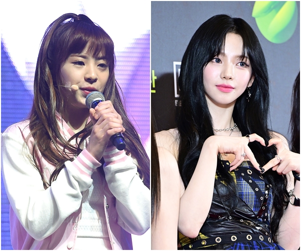 "표현의 실수"...<b>오마이걸</b> 출신 진이, '<b>카리나</b> 조롱' 논란 해명