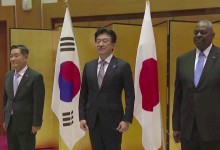 일본서 한미일 국방장관 회담...北 대응 '첫 안보 협력각서' 체결