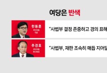 한동훈 "사법부 결정에 경의"...여권, 일제히 "사필귀정"
