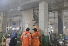 부산지역 침수 피해 속출...도시철도 공사장 잠겨