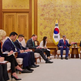 이 대통령, 미중회담 직전 베선트·허리펑 접견..."협력 강화"