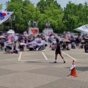 개표소 봉쇄 시위 열흘째 "부정선거 재선거"...장기화 전망