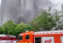 [영상] 인천 아파트 지하 전기차 화재…4시간 넘게 진화 중