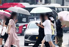 전국 곳곳 최대 40mm 산발적 비…중부 더위 '주춤'[날씨]