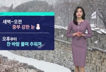 오전까지 중부 중심 많은 눈…오후 그치지만 추워져[날씨]
