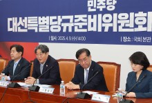 당원 투표 50%·국민여론조사 50%…민주당, 경선 방식 결정