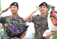 전역한 BTS RM·뷔 "기다려줘서 감사…하루 빨리 보답하고파"