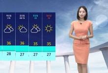 전국 35도 안팎 무더위 계속…중부 내륙 5~40㎜ 소나기[날씨]