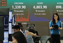 원·달러 환율 1340원대 마감, 3.2원 하락