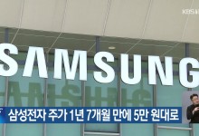 삼성전자 주가 1년 7개월 만에 5만 원대로