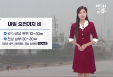 광주·전남 내일 오전까지 남해안 많은 비…최고 100mm↑[날씨]